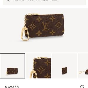 Brand new LV wallet keychain